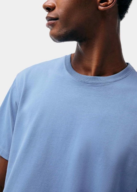 Camiseta Básica Hering  Super Cotton Masculina - Azul