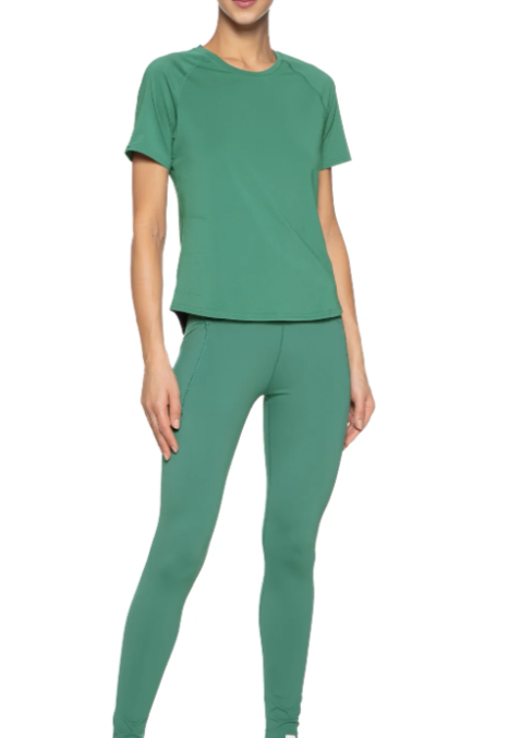 Camiseta Esportiva Hering Ciclista com Malha Texturizada Feminina - Verde