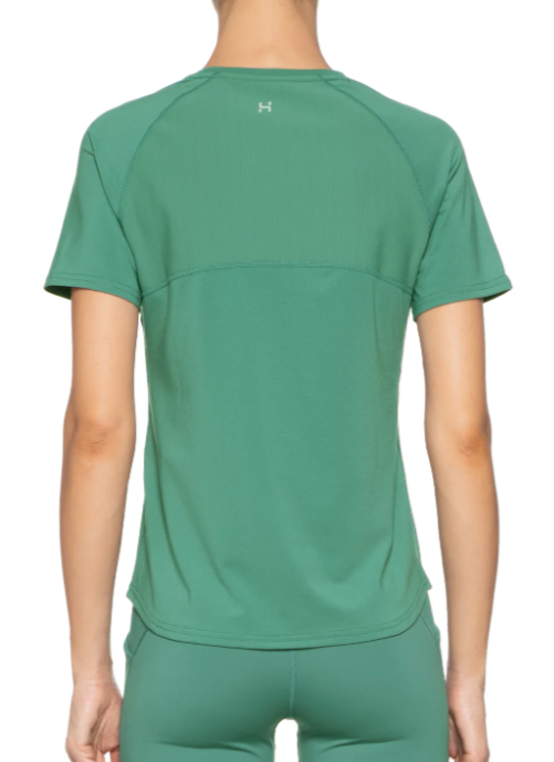 Camiseta Esportiva Hering Ciclista com Malha Texturizada Feminina - Verde
