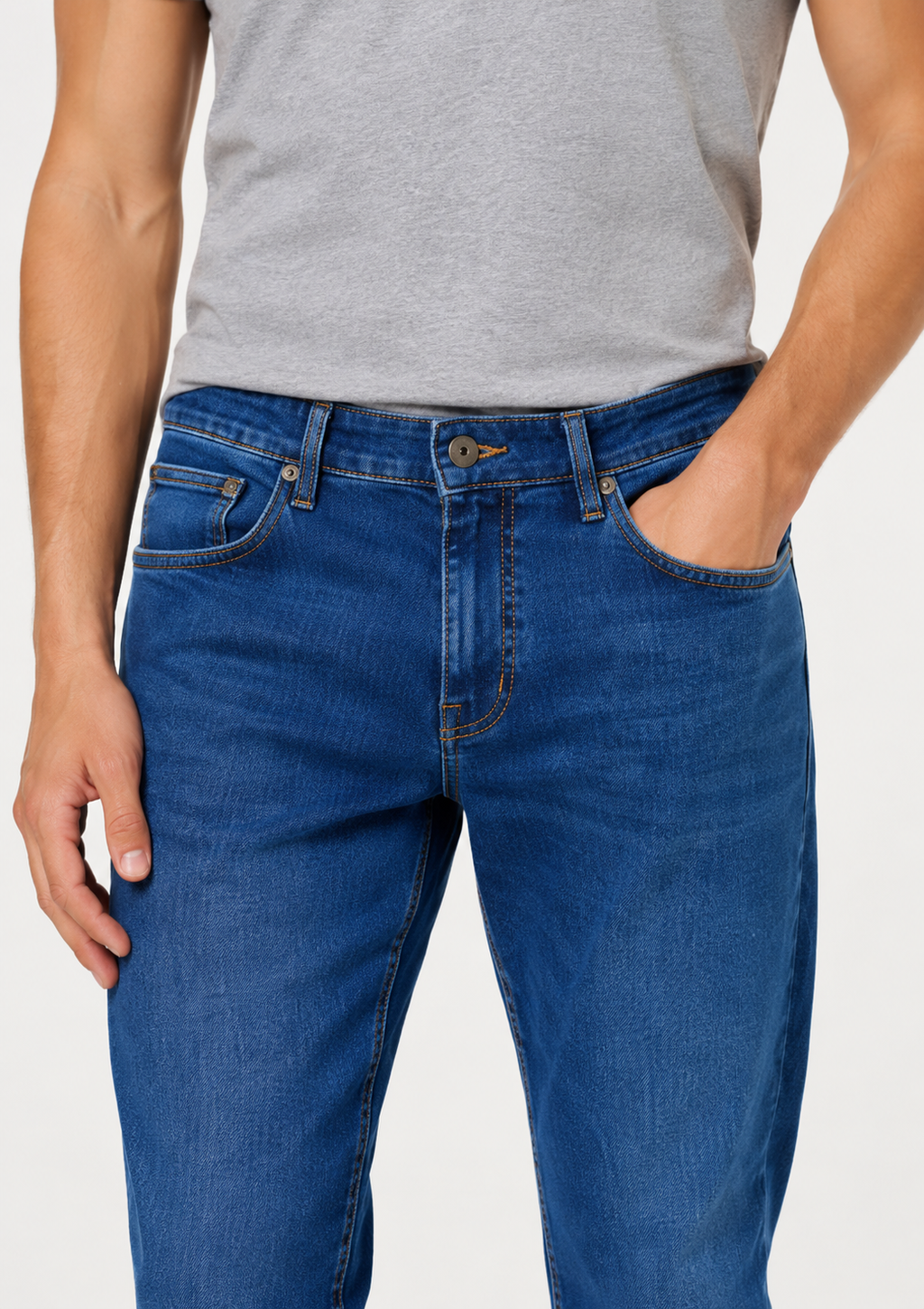 Calça Jeans Masculina Sawary - Azul Escuro