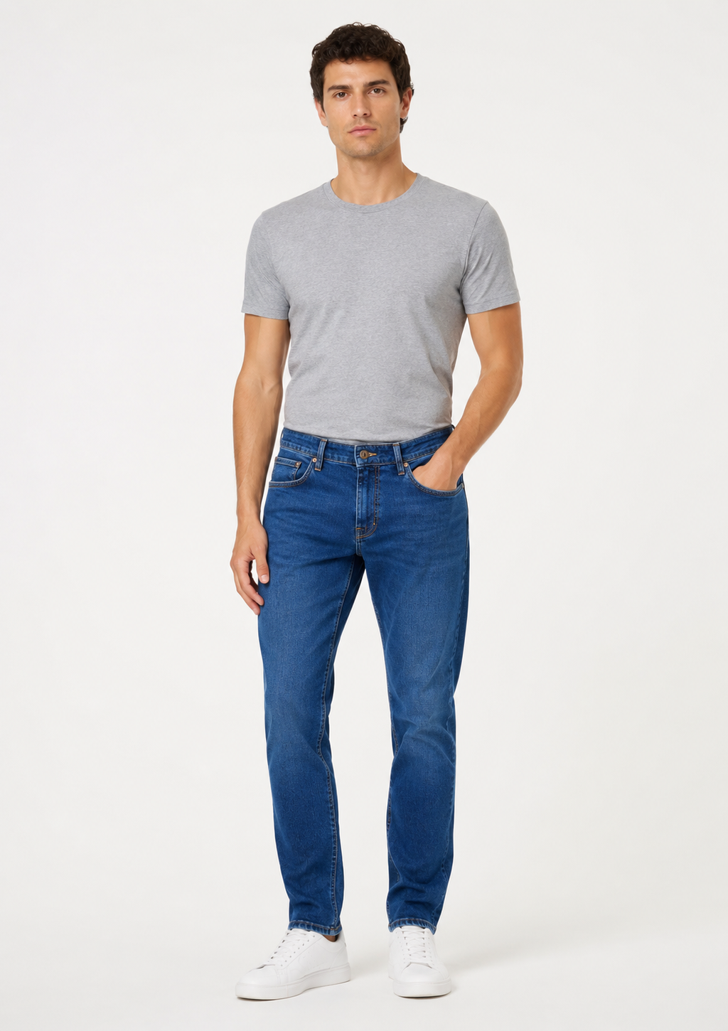 Calça Jeans Masculina Sawary - Azul Escuro