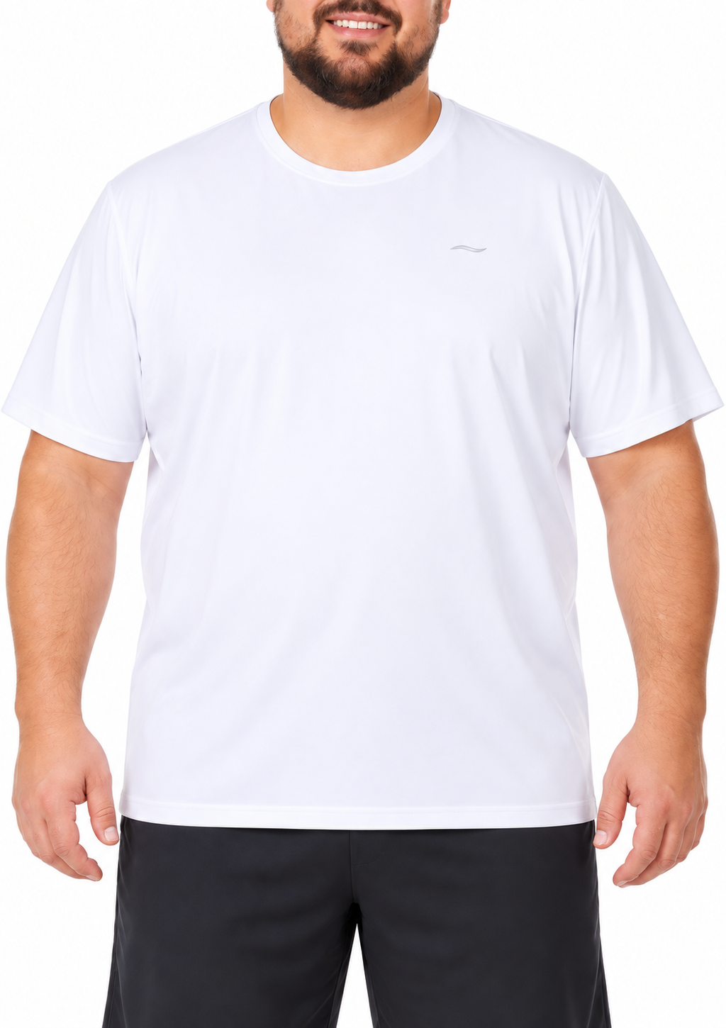 Camiseta Fitness Dry Secagem Rápida Plus Size Masculino Zee Rucci - Branco