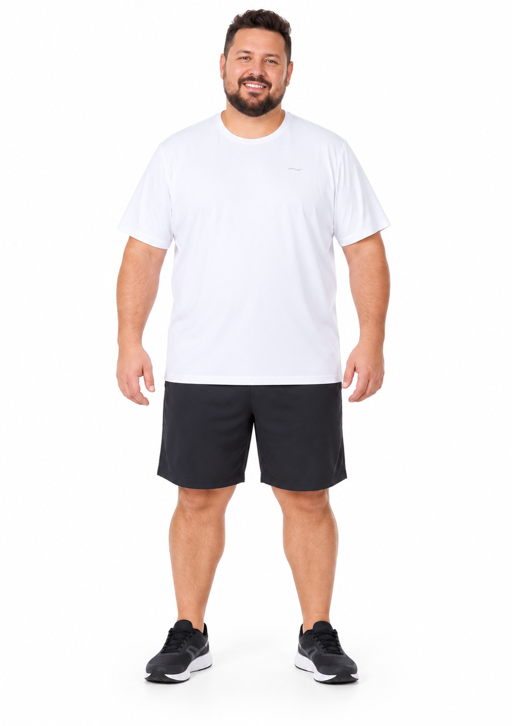 Camiseta Fitness Dry Secagem Rápida Plus Size Masculino Zee Rucci - Branco