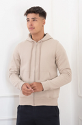 Jaqueta Em Moletom Peluciado Hering Masculina - Bege