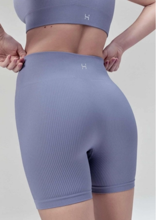 Bermuda Esportiva Hering Biker Sem Costura Feminina - Roxa