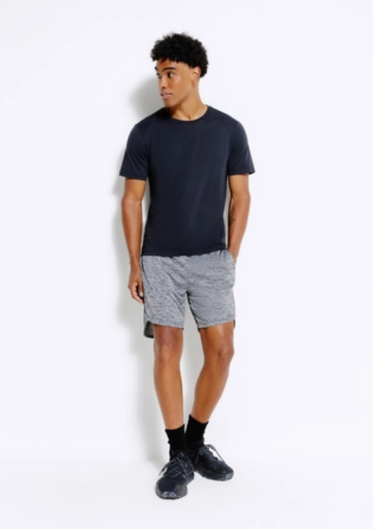 Bermuda Básica Hering Sports Masculina - Cinza