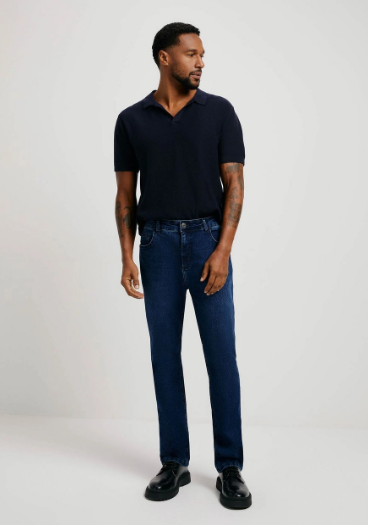 Calça Jeans Hering Slim Masculina - Azul