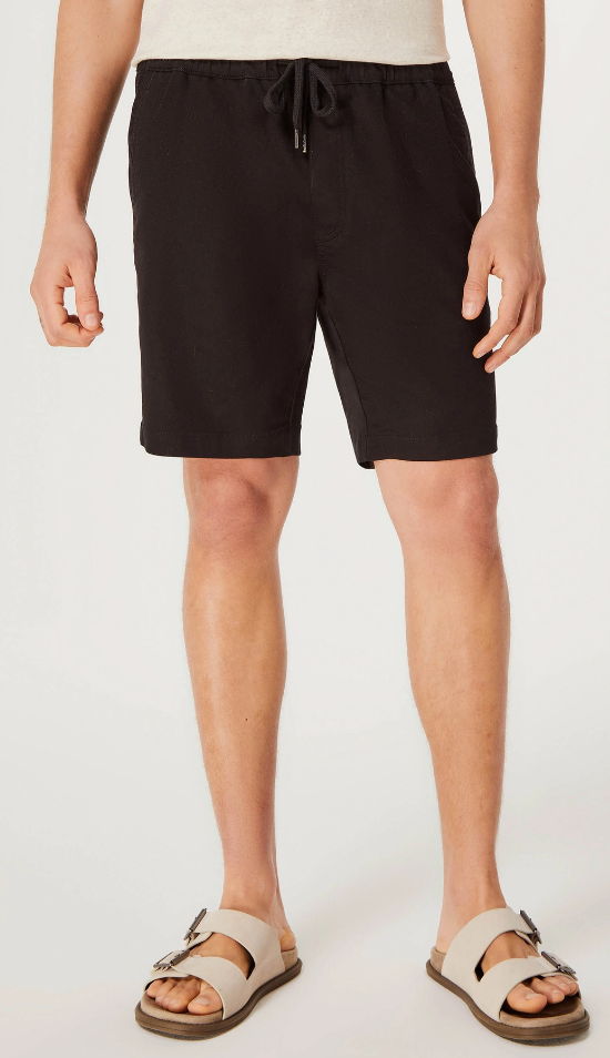 Bermuda Jogger Hering Em Sarja Moletom Masculina - Preta