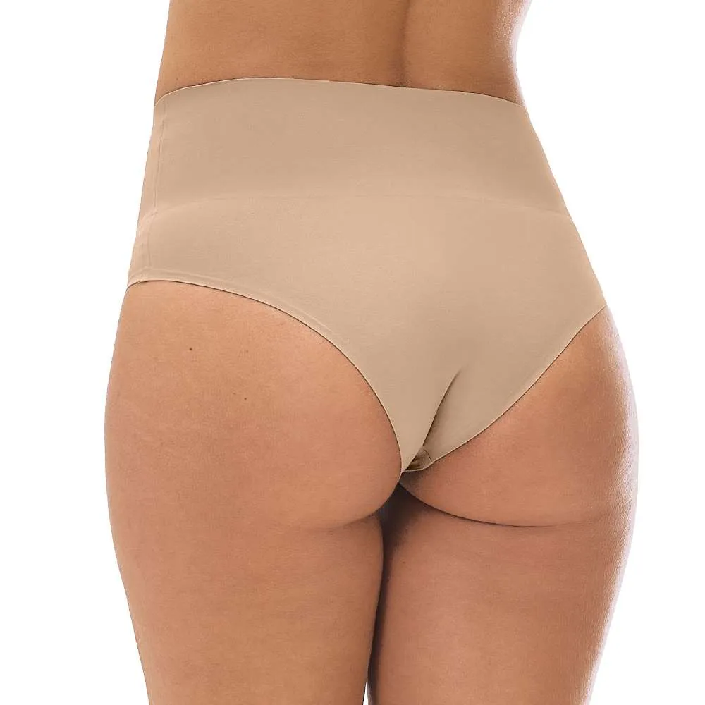 Calcinha Tanga Alta Cotton Zee Rucci - Nude