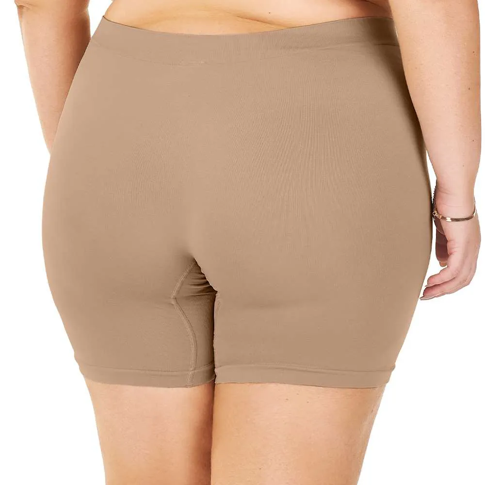 Bermuda Plus Size Anti-atrito sem Costura Zee Rucci - Bege