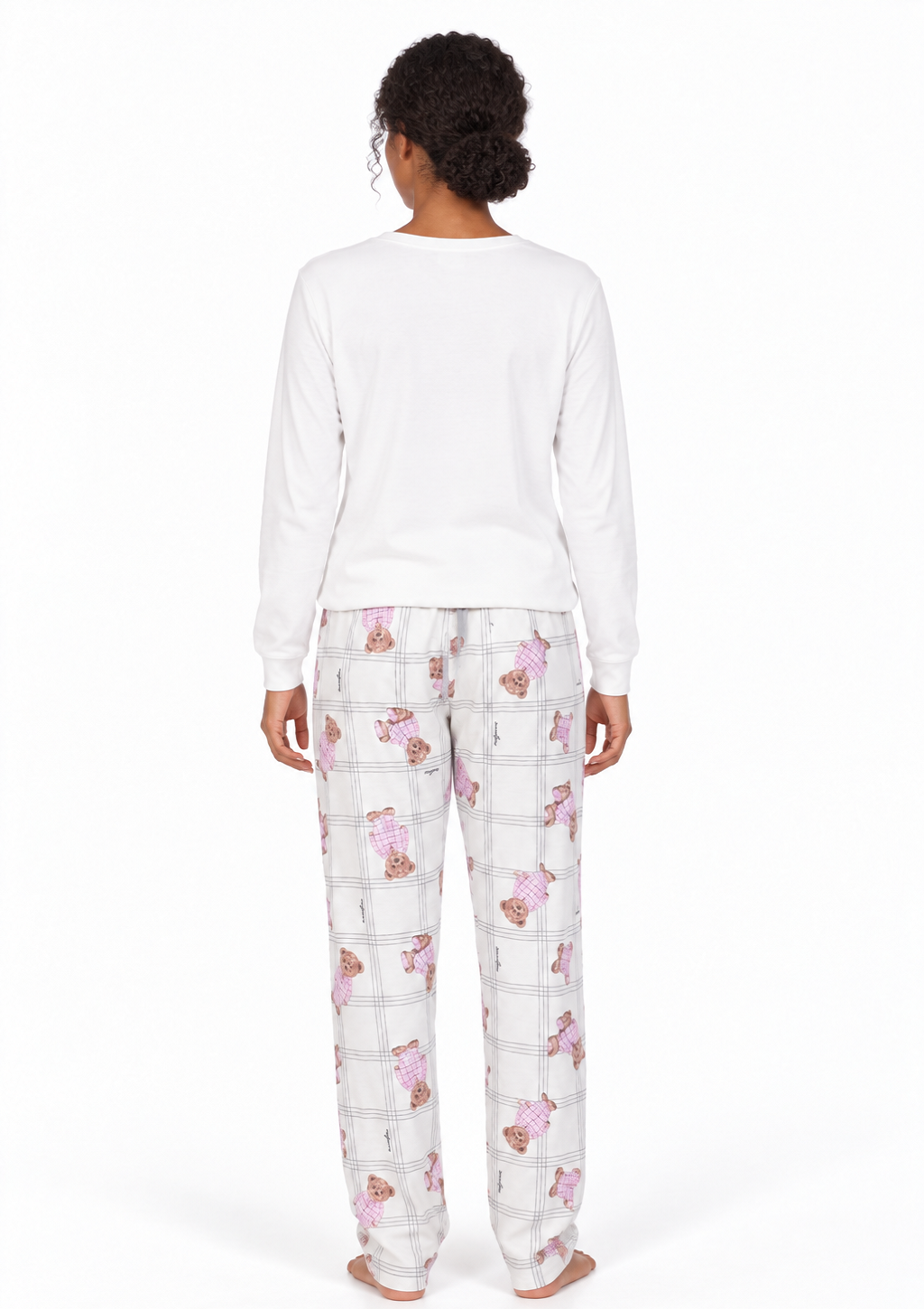Pijama Estampa de Ursinhos Bear Friends Feminino Magiamix