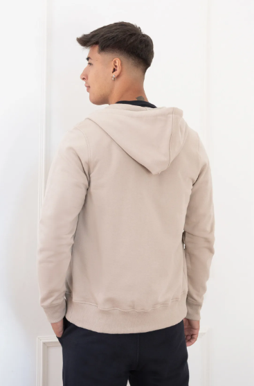 Jaqueta Em Moletom Peluciado Hering Masculina - Bege