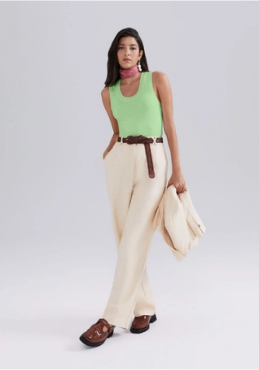 Regata Hering Decote Em U Feminina - Verde