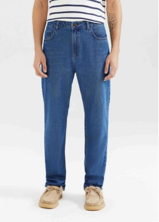 Calça Jeans Hering Básica Reta Masculina - Azul