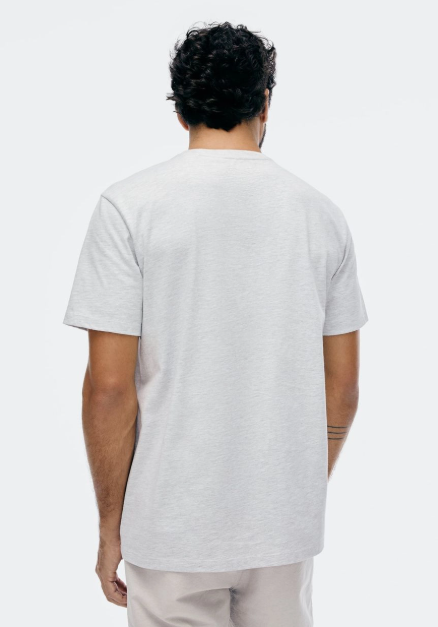 Camiseta Básica Hering Masculina Comfort Super Cotton - Cinza