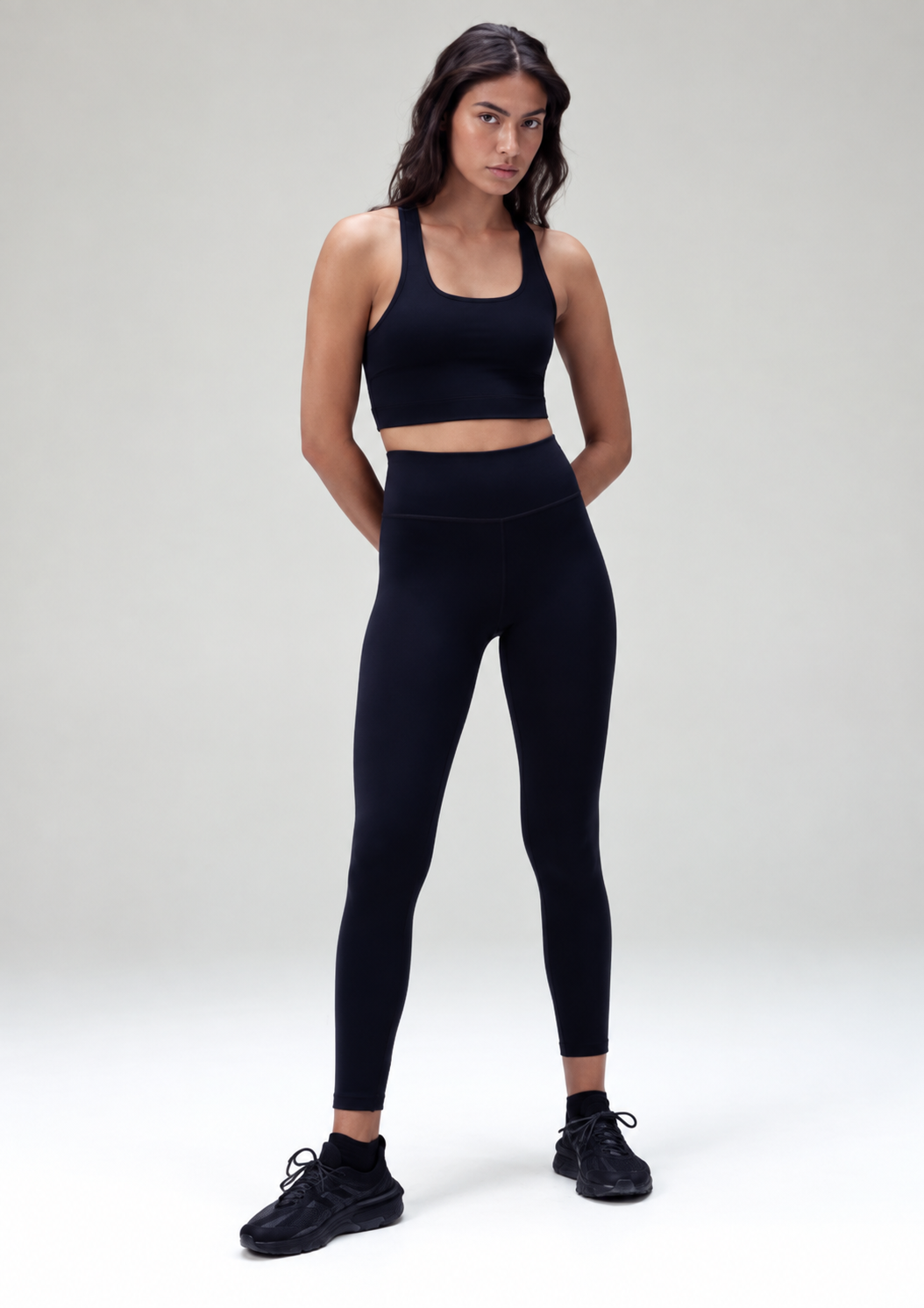Calça Hering Legging Esportiva com Fio Lycra® Feminina - Preto