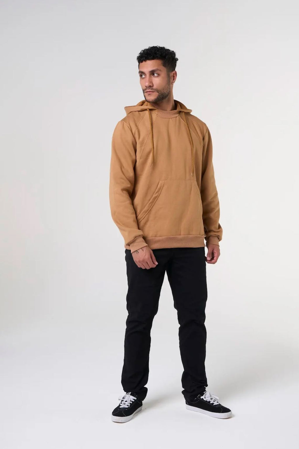 Blusão Moletom Nautima Com Capuz Masculina - Bege