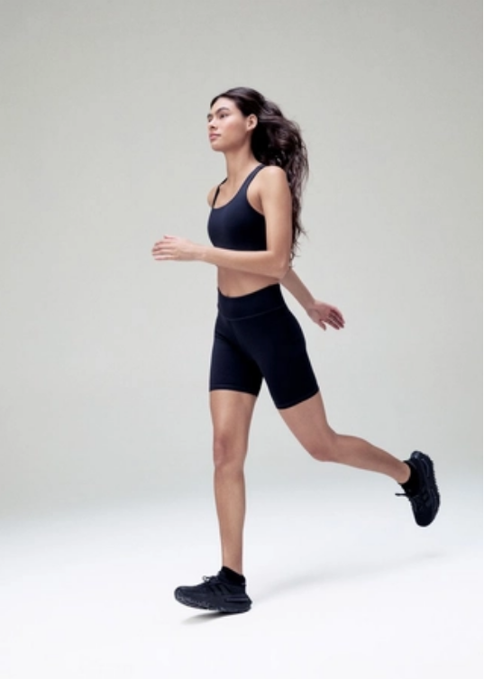 Bermuda Esportiva Hering Biker Com Fio Lycra Feminina - Preta