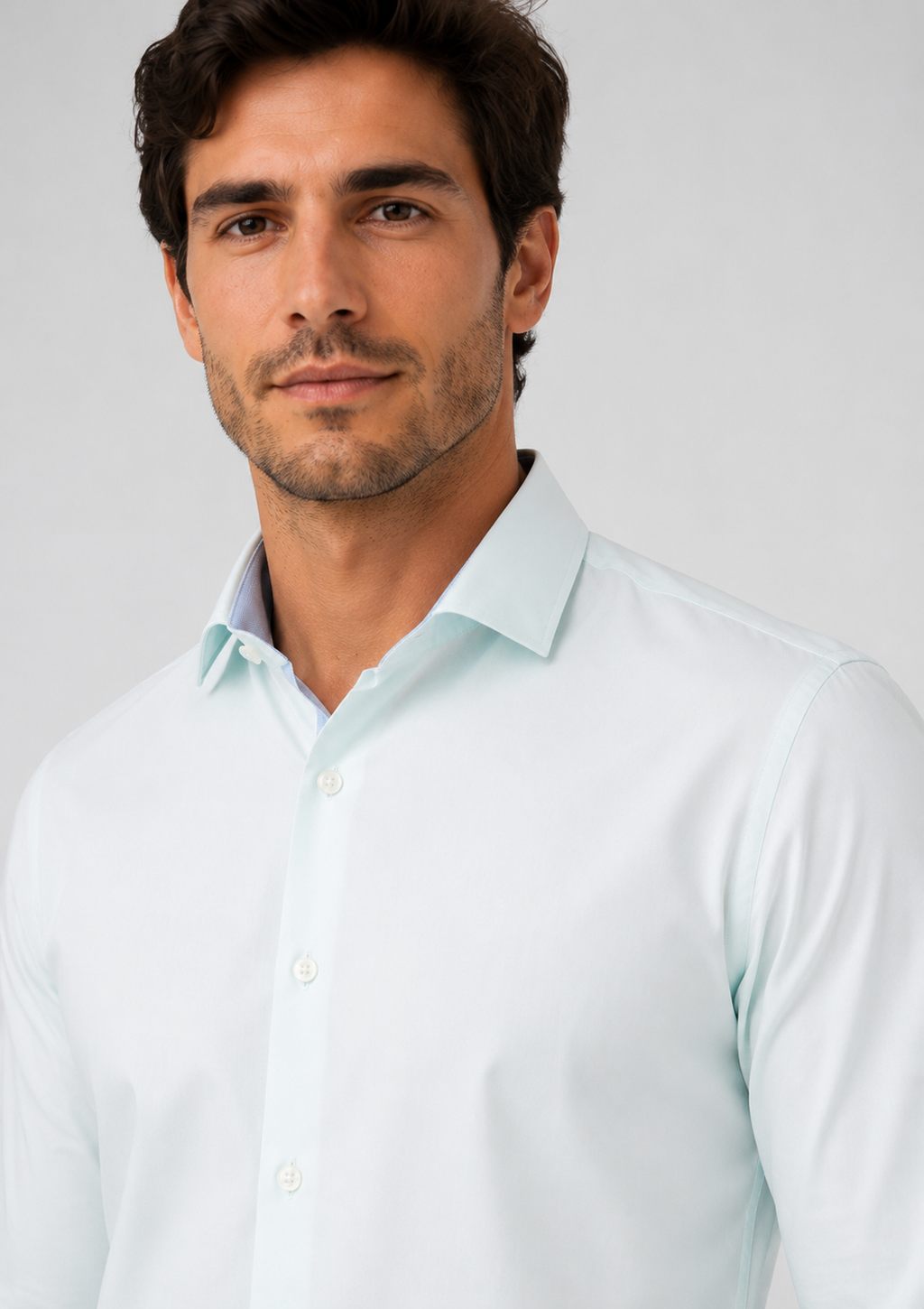 Camisa Manga Longa Modern Trail Masculina Arrow em Fibra de Bambu - Azul Claro