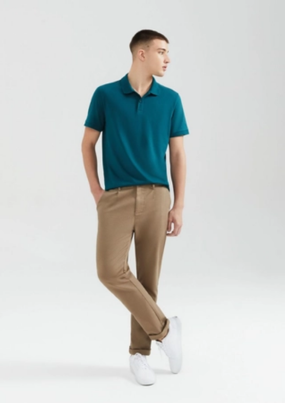 Camisa Polo Hering Básica Pima Masculina - Verde