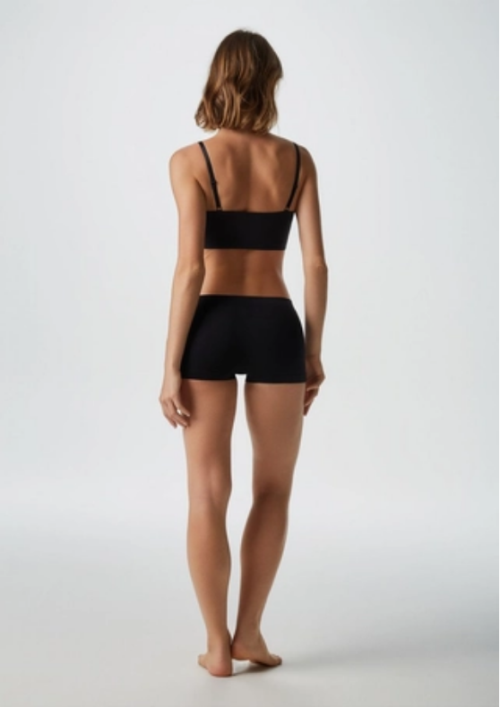 Calcinha Hering Boyshort Sem Costura Feminina - Preta