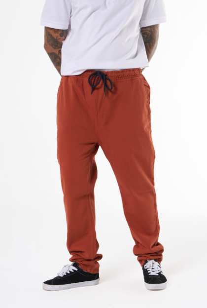 Calça Jogger Hering Em Sarja Masculina - Terra Cota