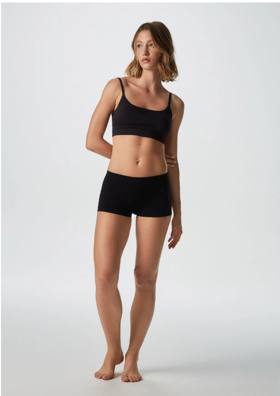 Top Hering Feminino Corte a Fio - Preto