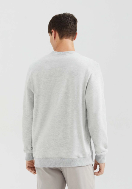 Blusão Básico Hering Comfort Em Moletom Peluciado Masculino - Cinza