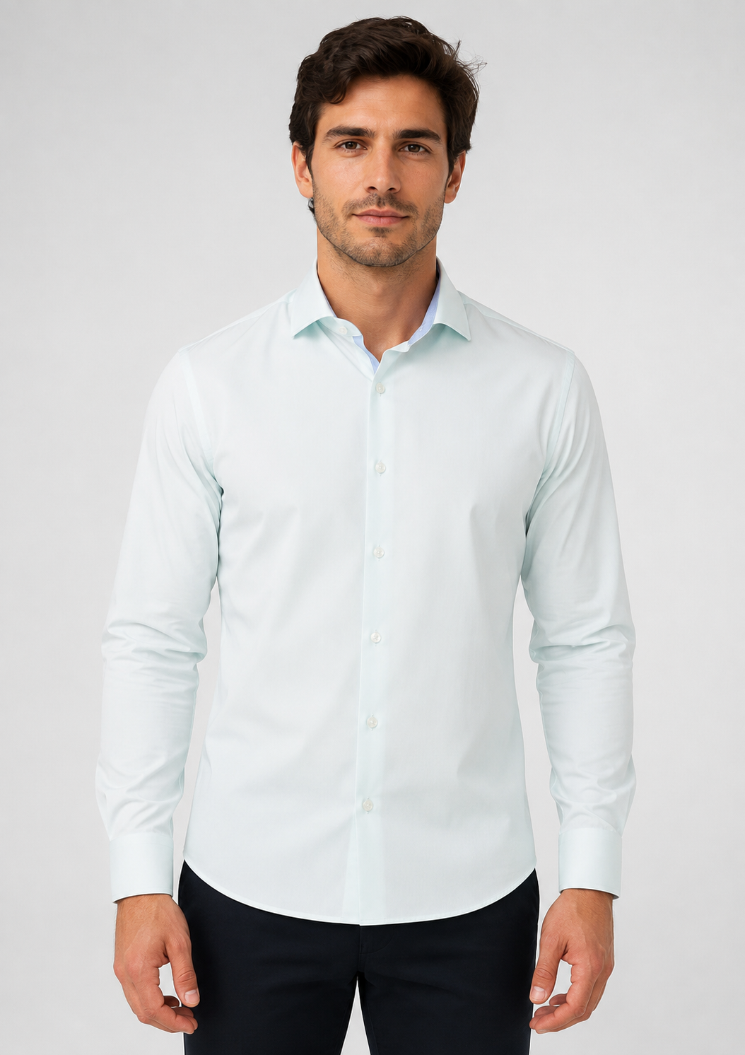 Camisa Manga Longa Modern Trail Masculina Arrow em Fibra de Bambu - Azul Claro