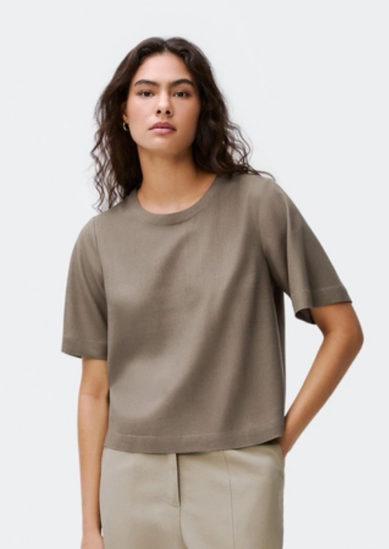 Blusa Linho Cinza Hering Feminina