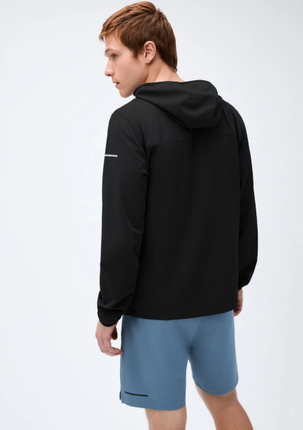 Camiseta Hering Algodão Peruano Manga Longa Masculina - Preta