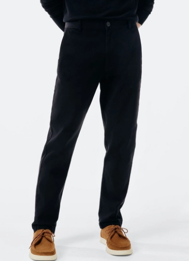 Calça Sarja Hering Taper Chino Masculina  - Preta