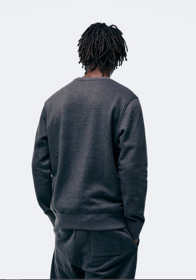 Blusão Básico Hering Masculino Comfort Em Moletom Peluciado - Cinza