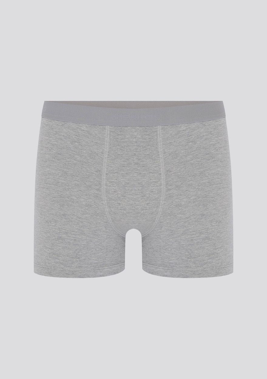 Cueca Hering Boxer Com Elástico Masculina - Cinza