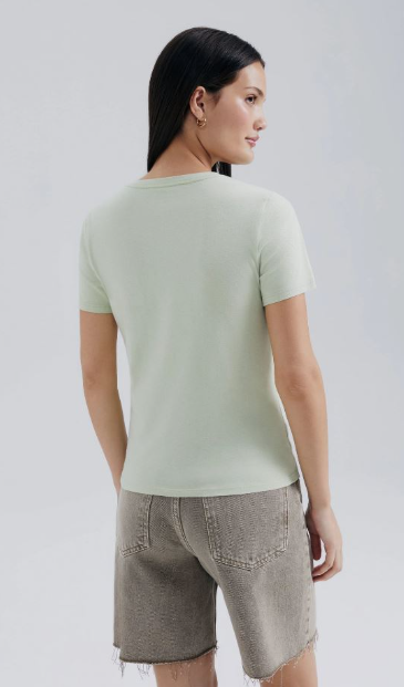 Blusa Básica Hering Decote V Feminina - Verde