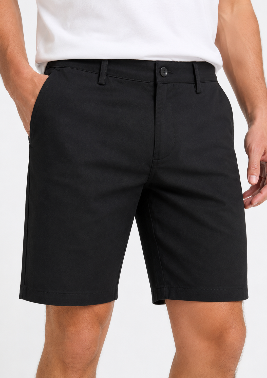 Bermuda Masculina Sarja Arrow com Elastano - Preto