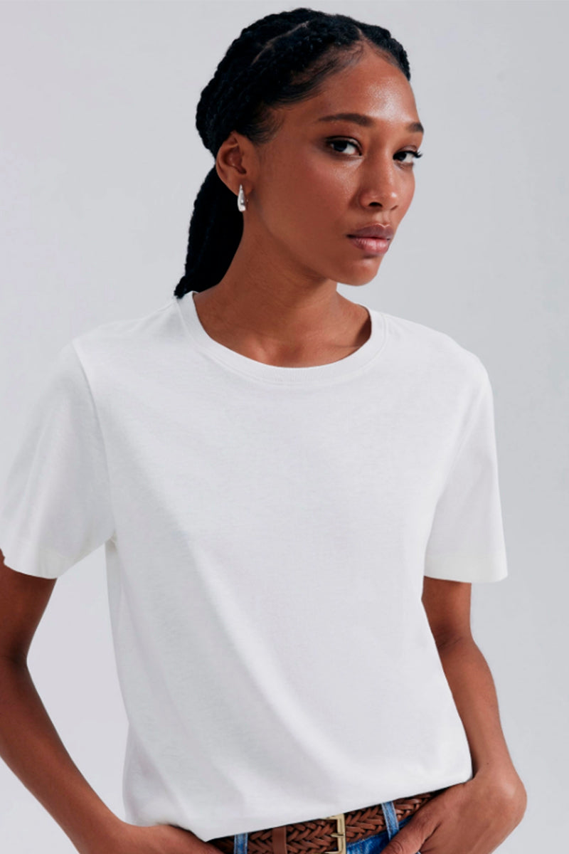 Blusa Básica Hering Feminina - Off White