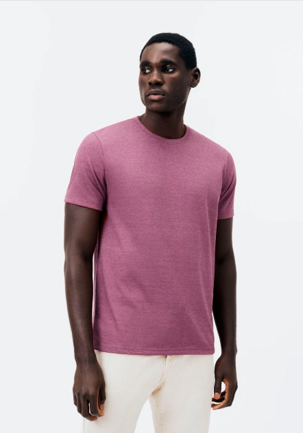 Camiseta Básica Hering Manga Curta Regular World Masculino - Vermelho