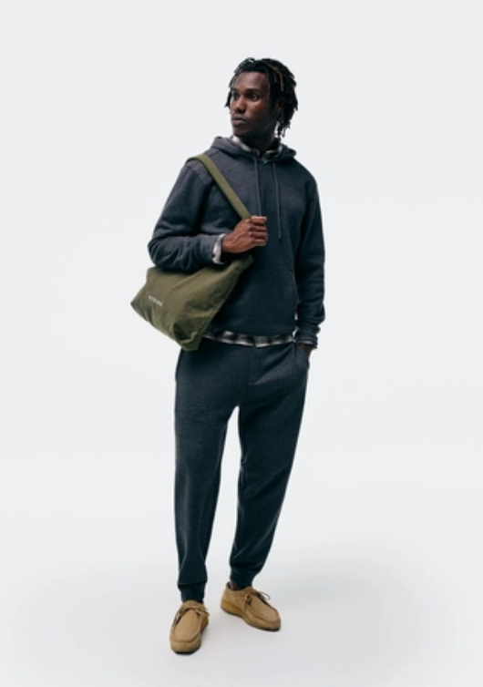 Blusão Moletom Hering Com Capuz Masculina - Cinza