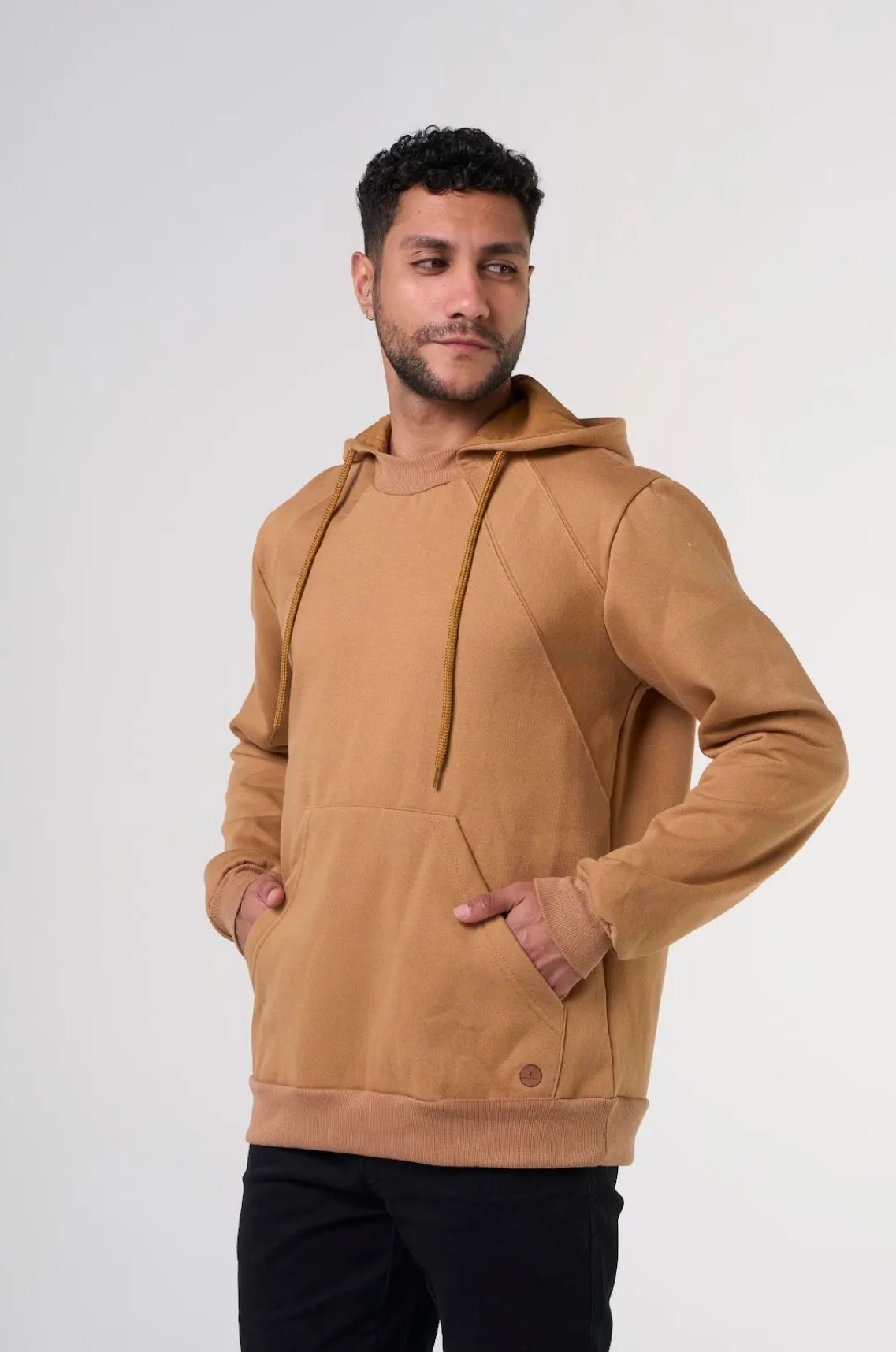 Blusão Moletom Nautima Com Capuz Masculina - Bege