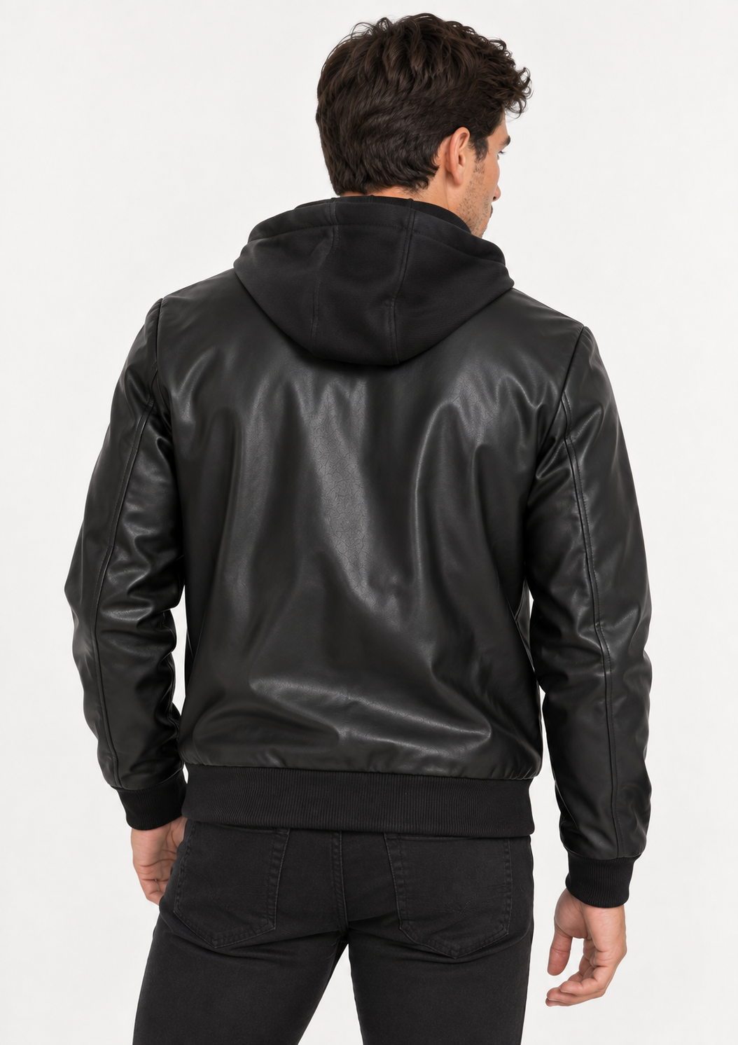 Jaqueta Grand Bazar em PU Masculina – Preta
