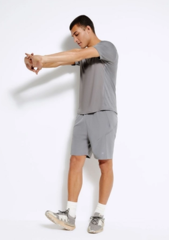 Bermuda Hering Esportiva Com Recorte Masculina - Cinza