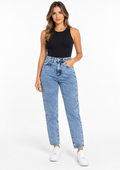Calça Mom Jeans Feminina Sawary - Indigo