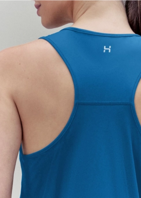 Regata Esportiva Hering Proteção Uv Nadador Feminina - azul