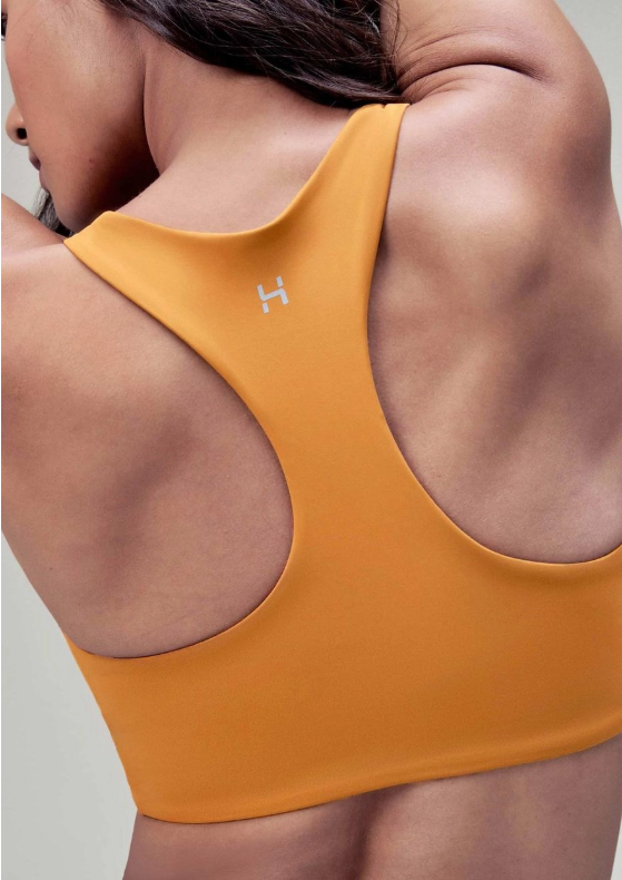 Top Esportivo Hering Feminino Hero com Fio LYCRA – Mostarda
