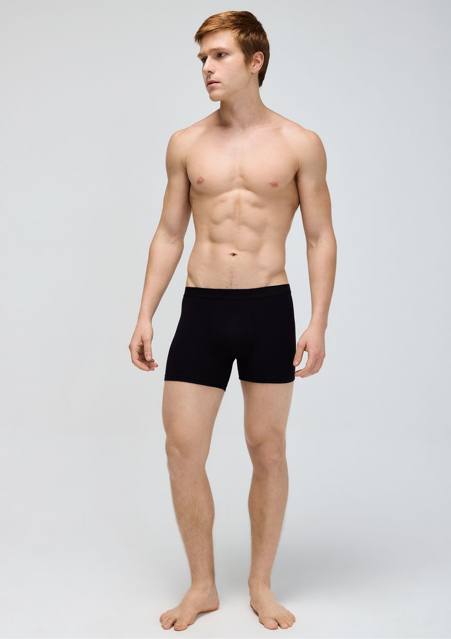 Cueca Hering Boxer Com Elástico Masculina - Preta