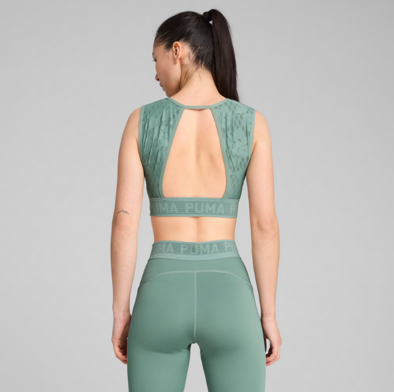 Top De Treino Puma Low Impact Feminino - Verde