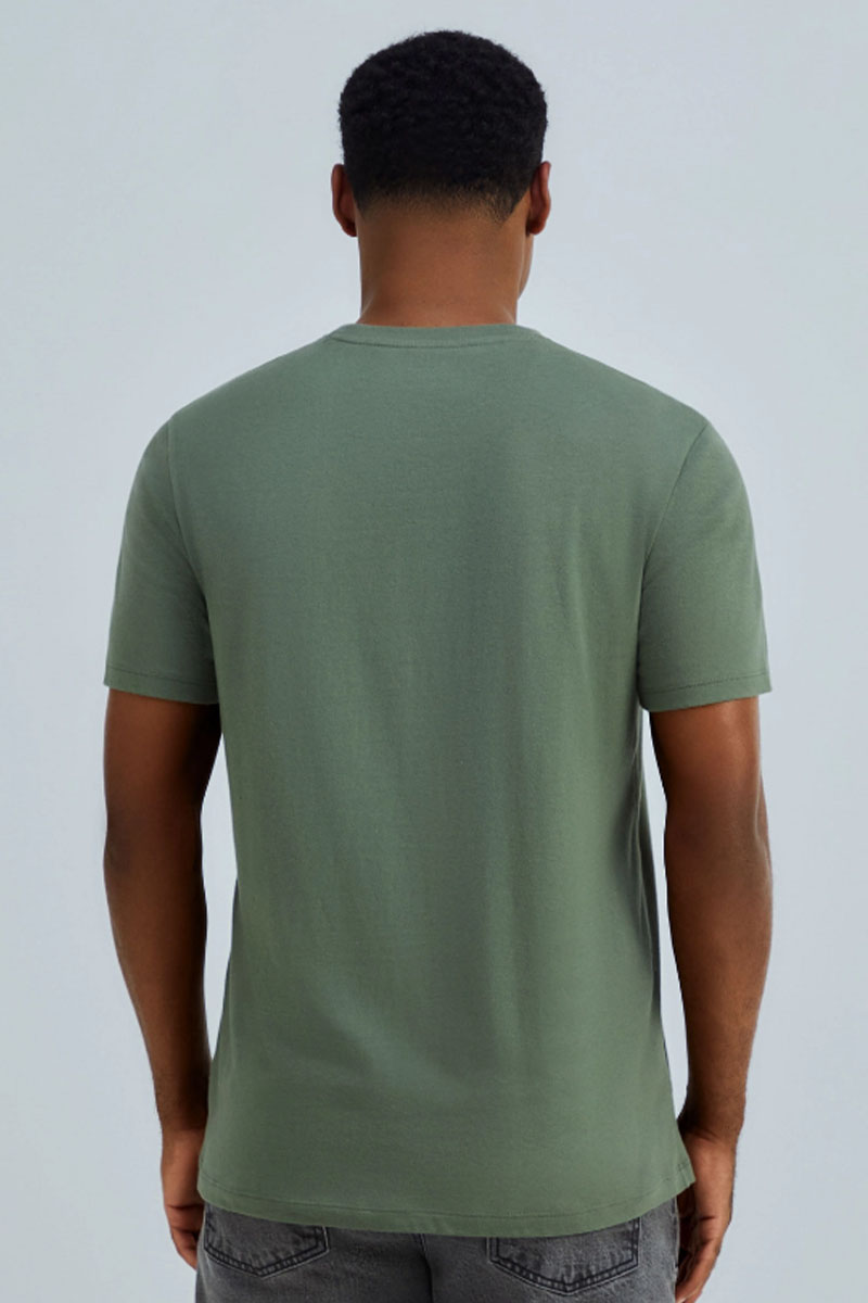 Camiseta Básica Hering World Masculina - Verde