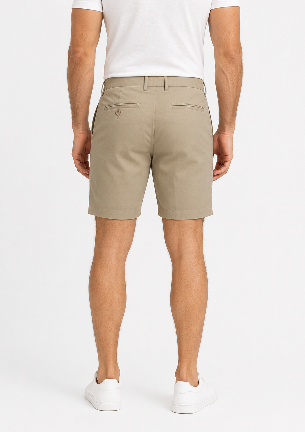 Bermuda Masculina Sarja Arrow com Elastano - Bege