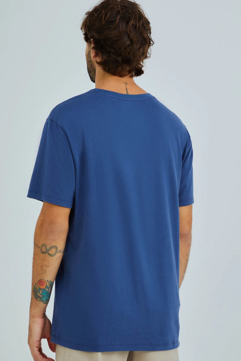 Camiseta Básica Hering World Masculina - Azul